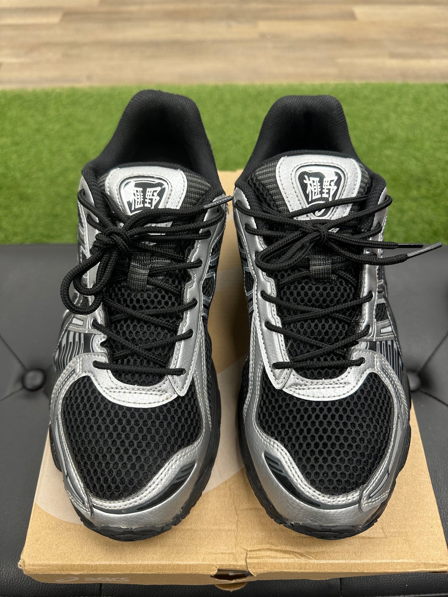 ASICS Gel-Kayano 12.1 Black Pure Silver - Mens (U8.5)