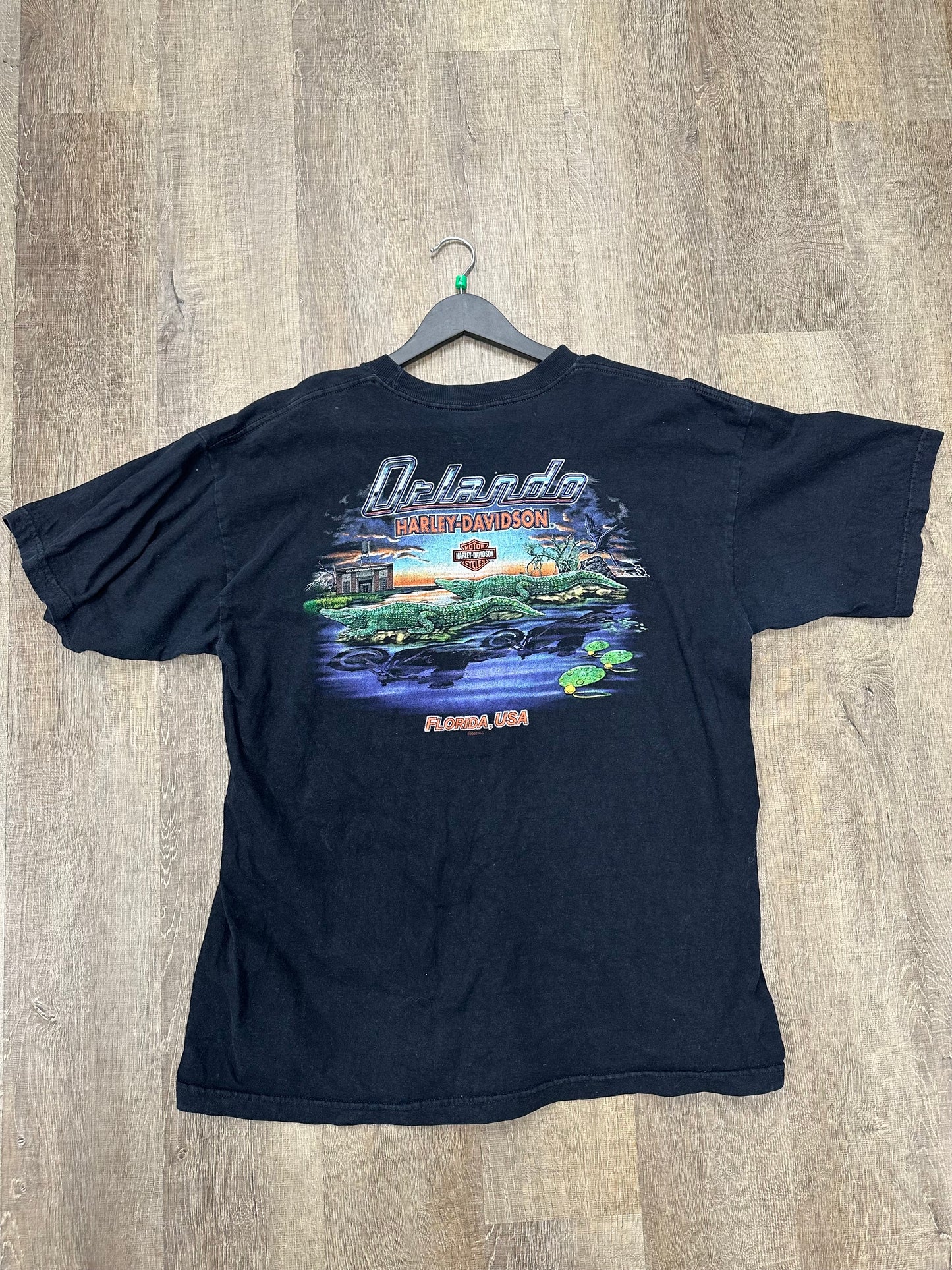 Vintage Harley Davidson Eagle (Black) - Size XL