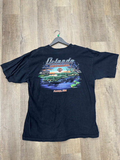 Vintage Harley Davidson Eagle (Black) - Size XL