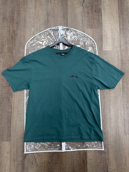Stussy Snake T-Shirt Green - Size XL (U)