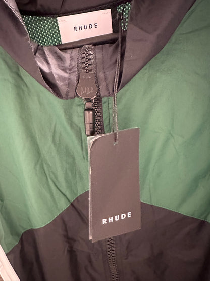 RHUDE Zip Up Flight Jacket Green - Mens