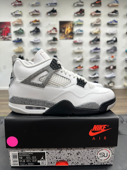 Jordan 4 Retro White Cement (2025) - Size 10