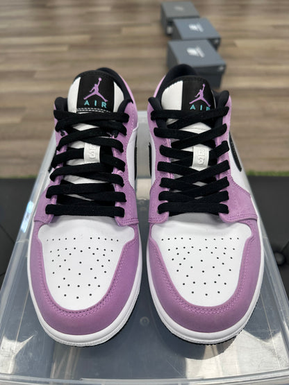 Jordan 1 Low SE Violet Shock White Black - Size 9 (U)