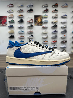 Jordan 1 Retro Low OG SP Fragment x Travis Scott Sail Military Blue - Size 11