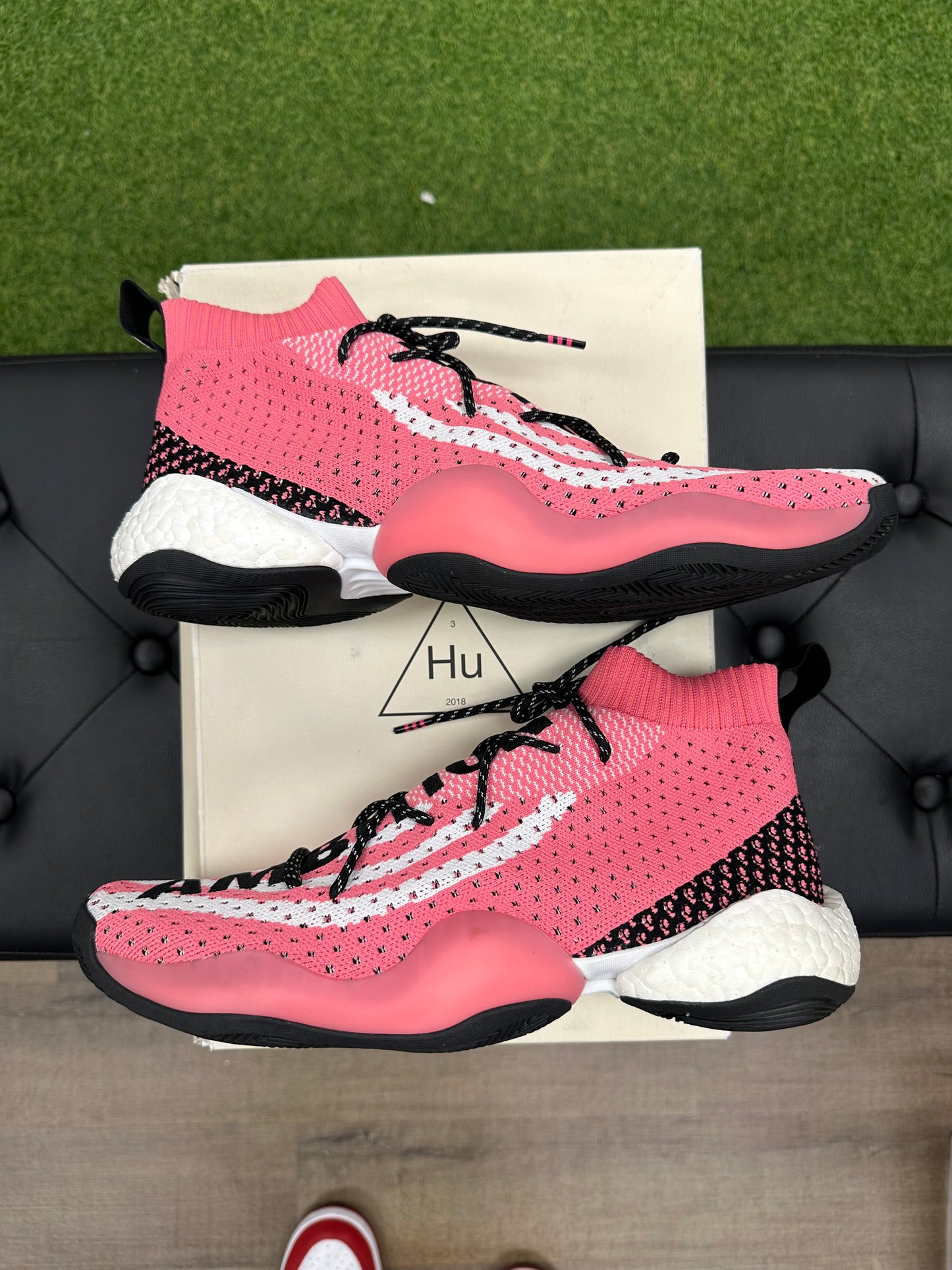 adidas Crazy BYW LVL X Pharrell Ambition Pink - Size 12 (U)