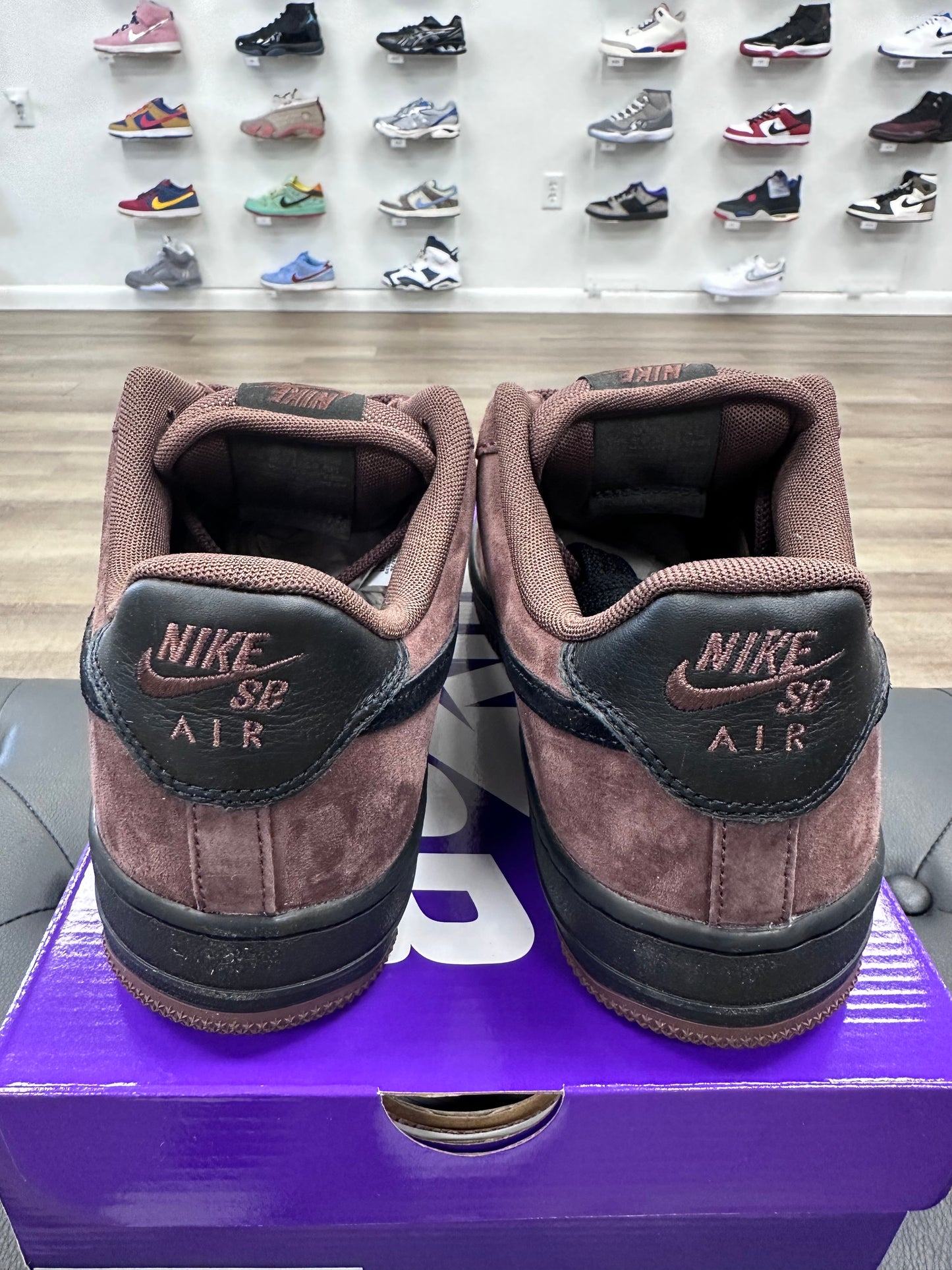 Nike SB Air Force 1 Low Light Chocolate Black - Size 11