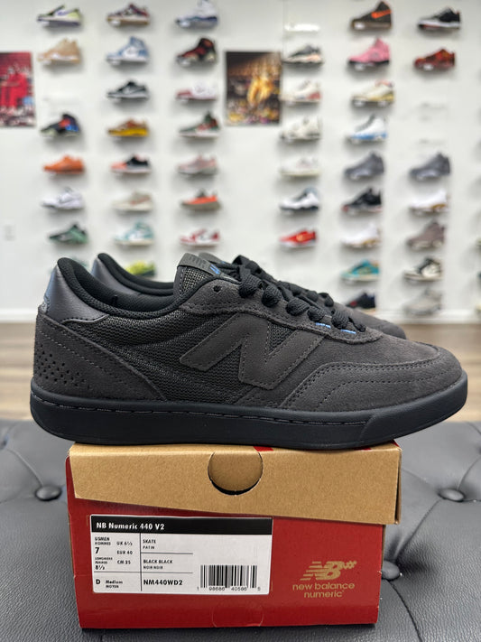 New Balance Numeric 440v2 Black Cement Black - Size 7