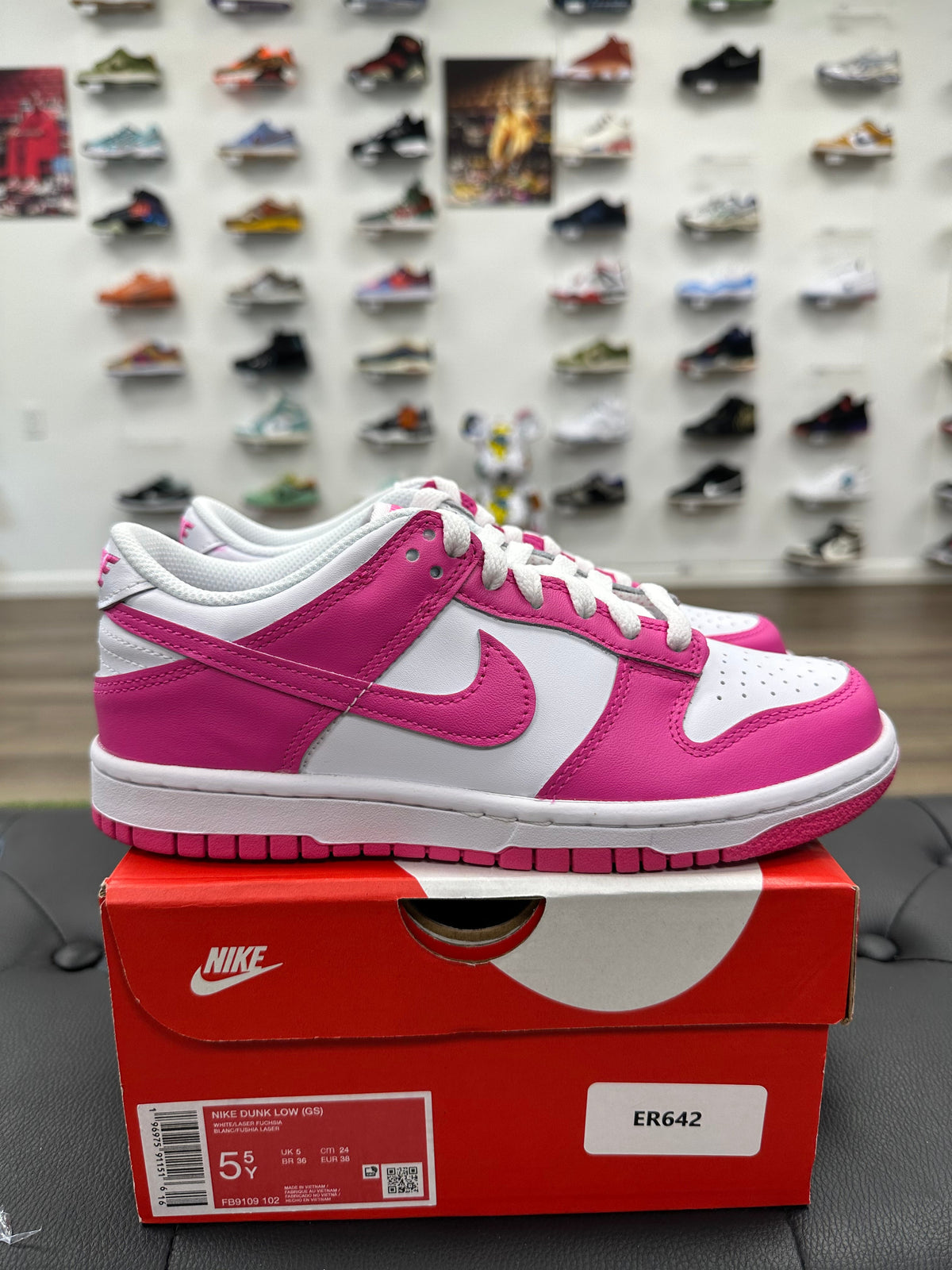 Nike Dunk Low Laser Fuchsia (GS)