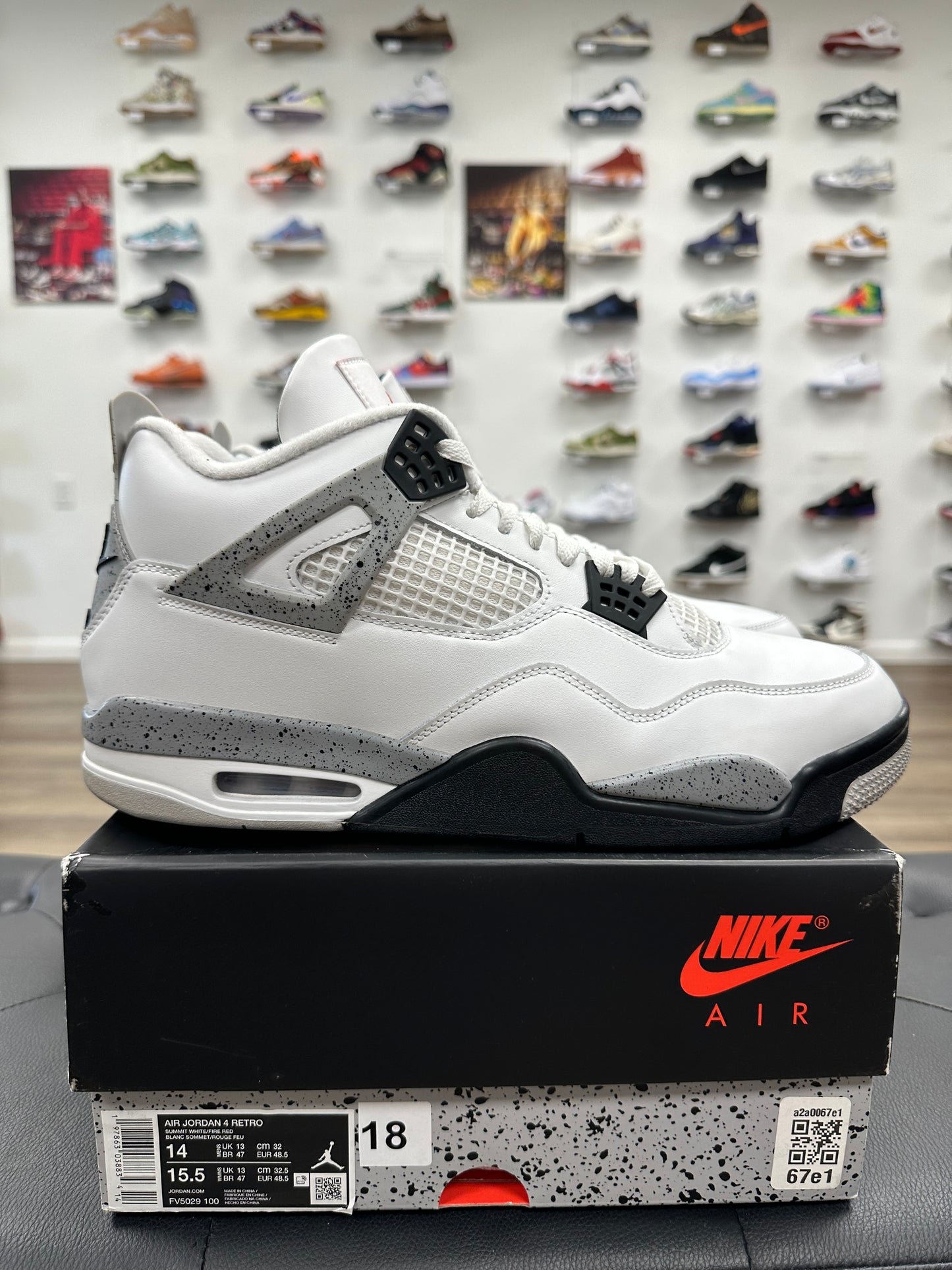 Jordan 4 Retro White Cement (2025) - Size 14 (U)