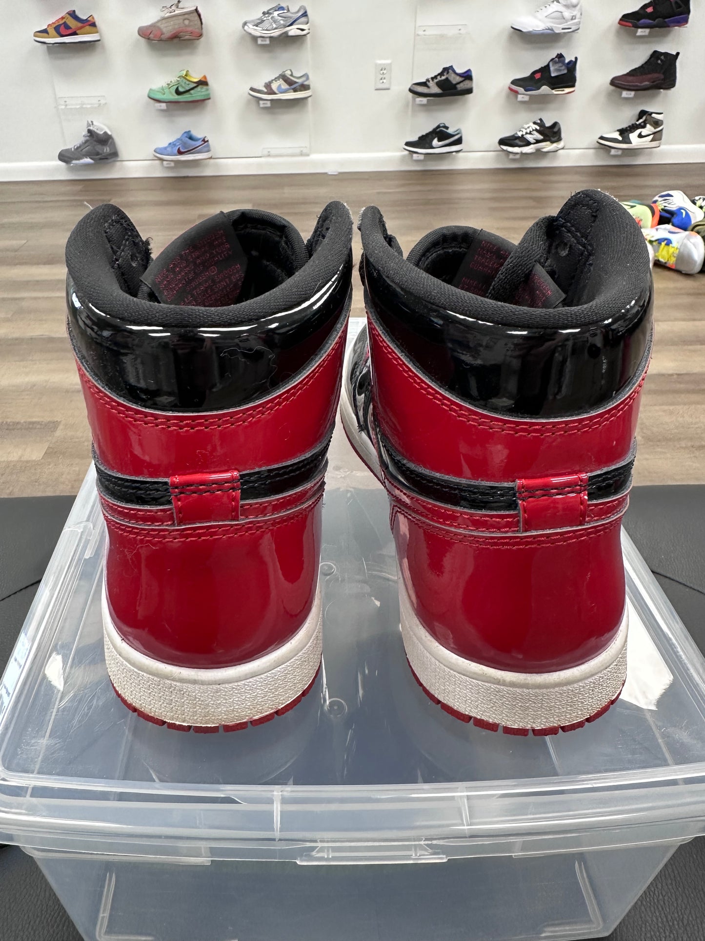 Jordan 1 Retro High OG Patent Bred (GS) - Size 7Y (U)