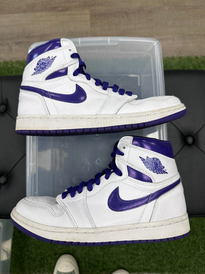 Jordan 1 Retro High Court Purple (Women's) - Size 8.5W (U)