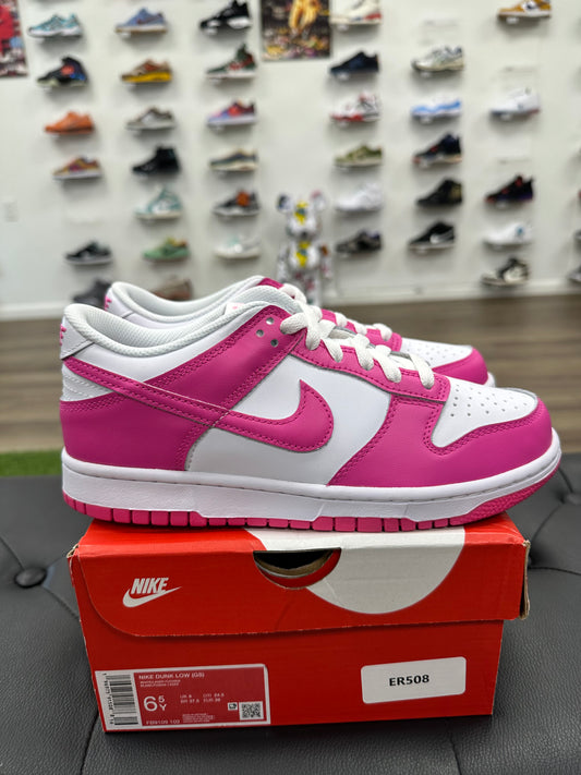 Nike Dunk Low Laser Fuchsia (GS) - Size 6.5Y (U)