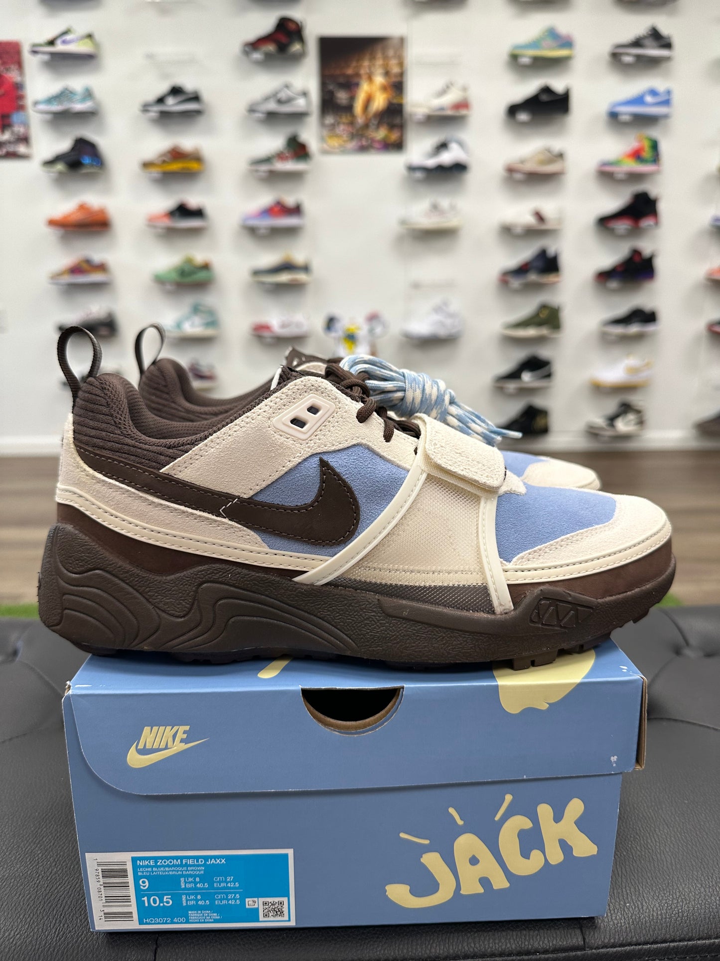 Nike Zoom Field Jaxx Travis Scott Leche Blue - Size 9