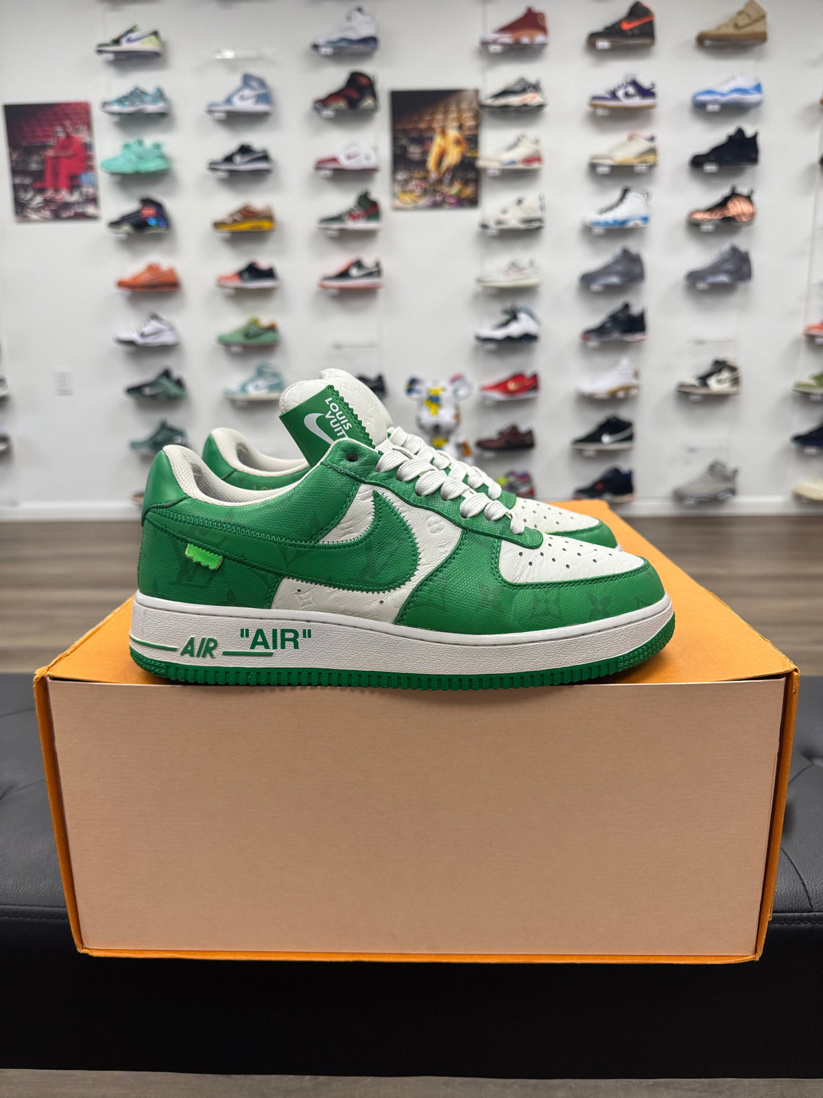 Louis Vuitton Nike Air Force 1 Low By Virgil Abloh White Green