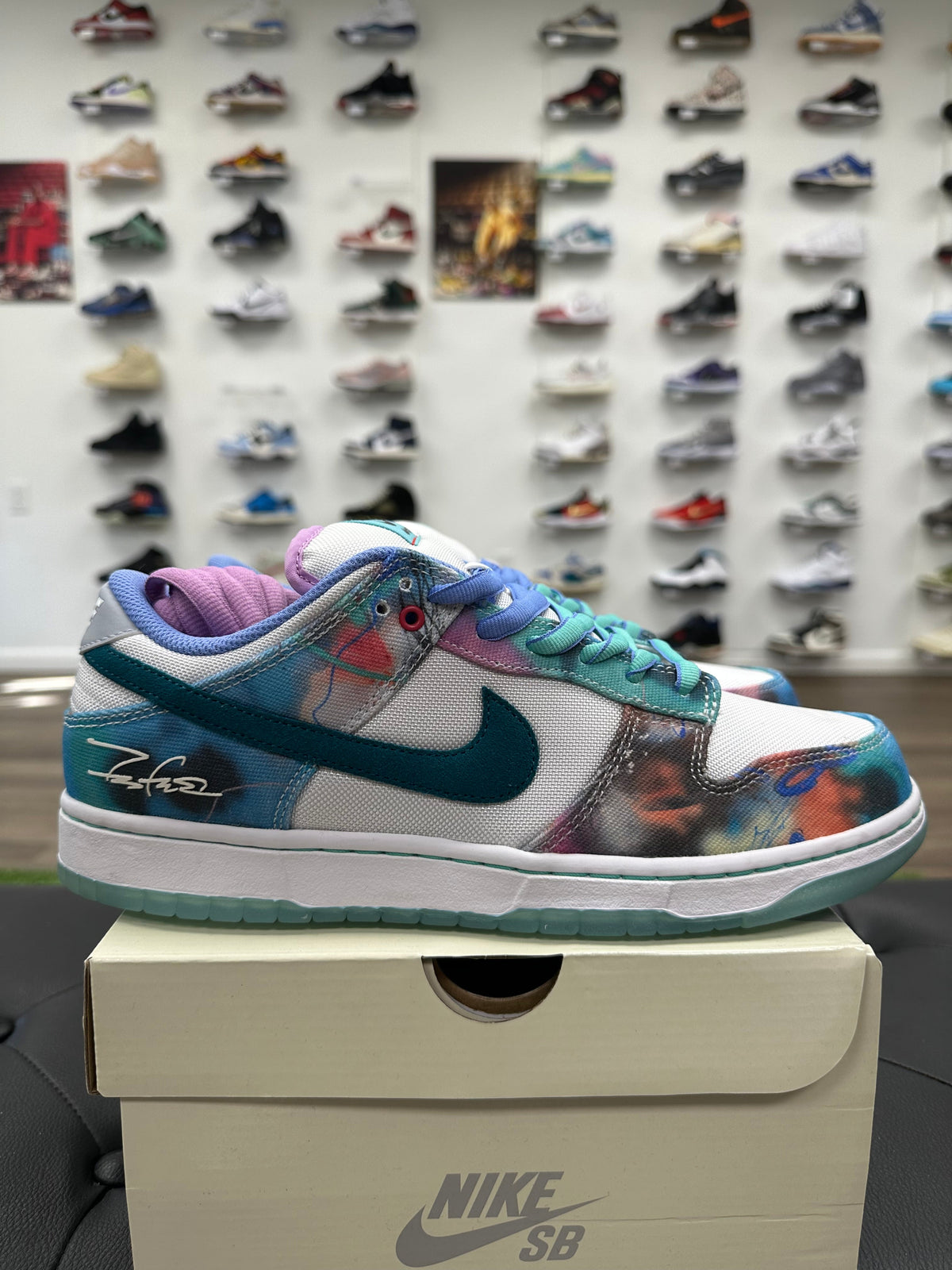 Nike SB Dunk Low Futura Laboratories Bleached Aqua