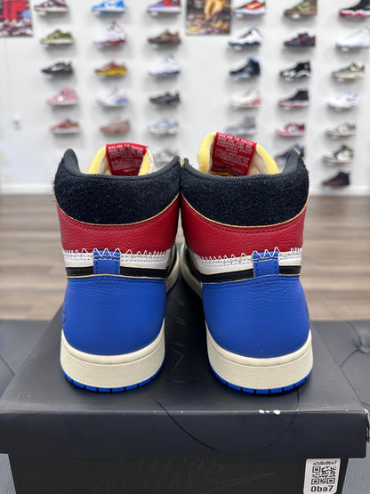 Jordan 1 Retro High OG SP Fragment x Union LA Varsity Red Sport Royal - Size 11