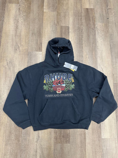 RHUDE Town and Country Hoodie Black