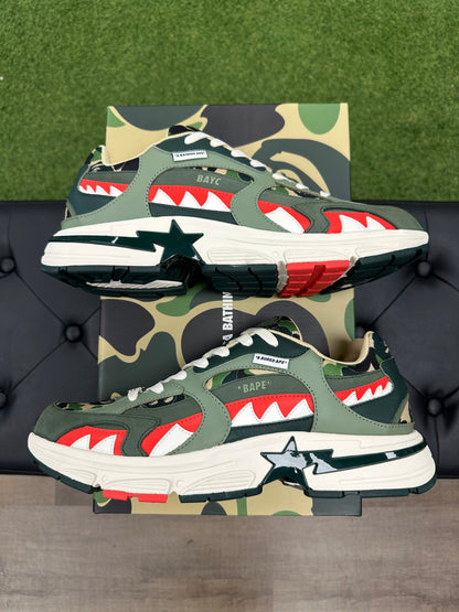 A Bathing Ape Shark Sta Bored Ape Yacht Club Green