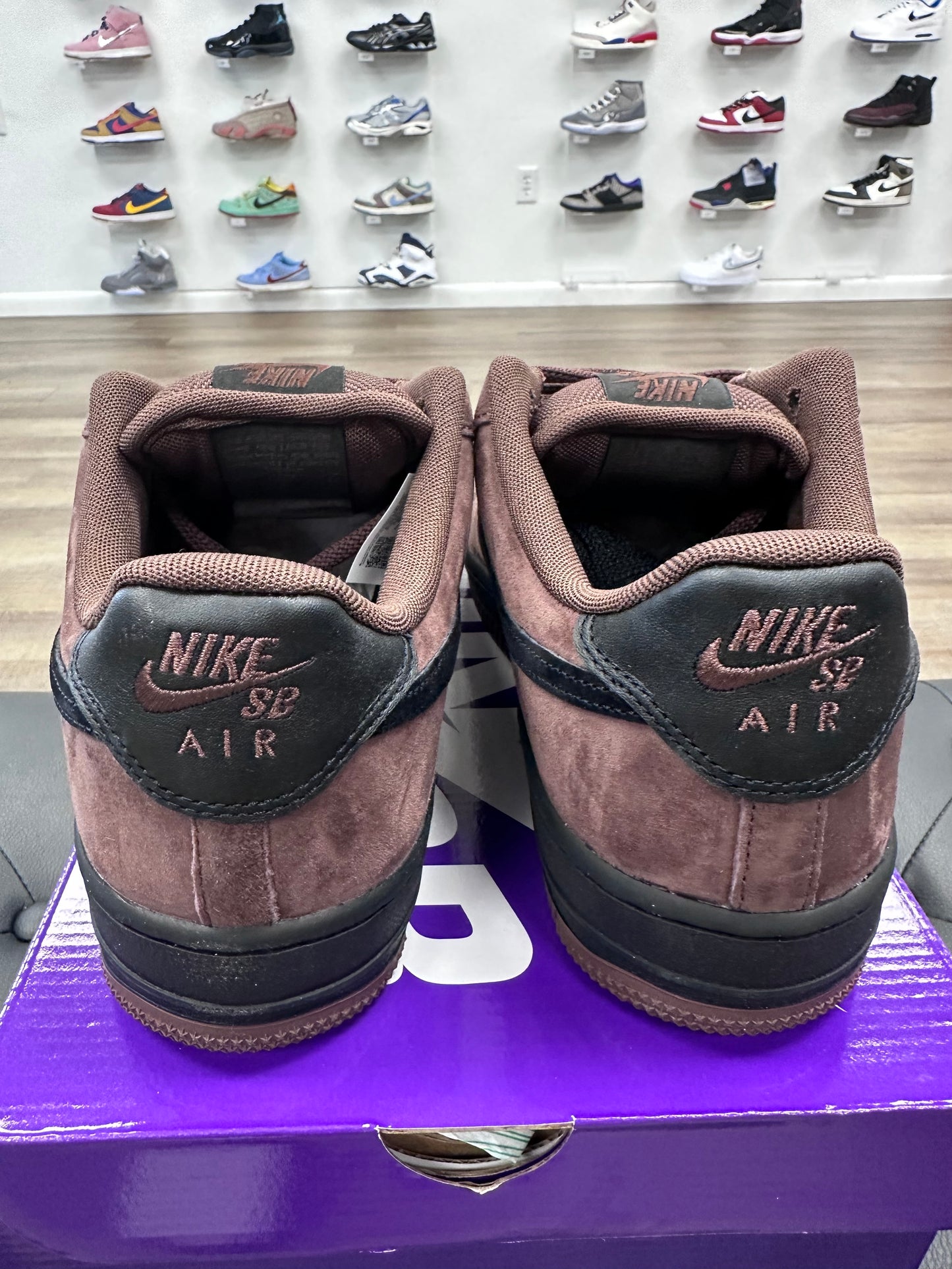 Nike SB Air Force 1 Low Light Chocolate Black - Size 11.5