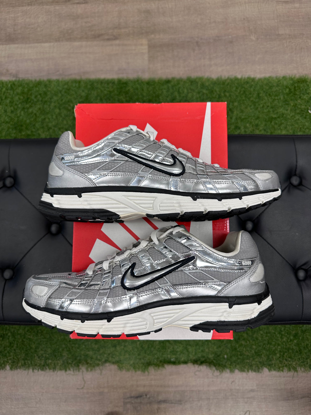 Nike P-6000 Metallic Silver - Size 12.5 (U)