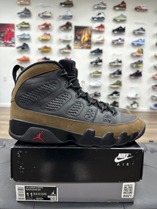 Jordan 9 Retro Olive (2024) - Size 11.5 (U)