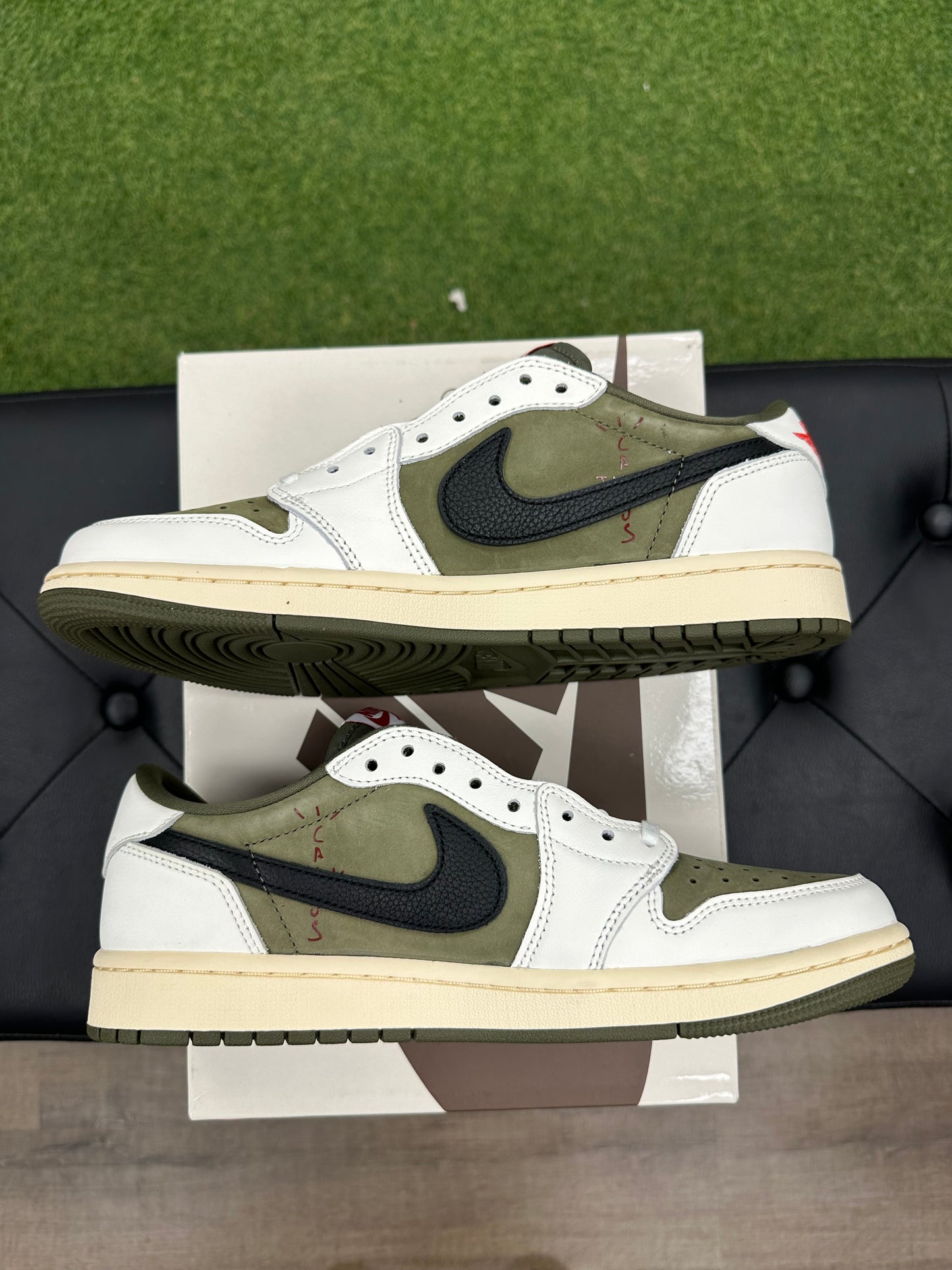 Jordan 1 Retro Low OG SP Travis Scott Medium Olive - Size 9