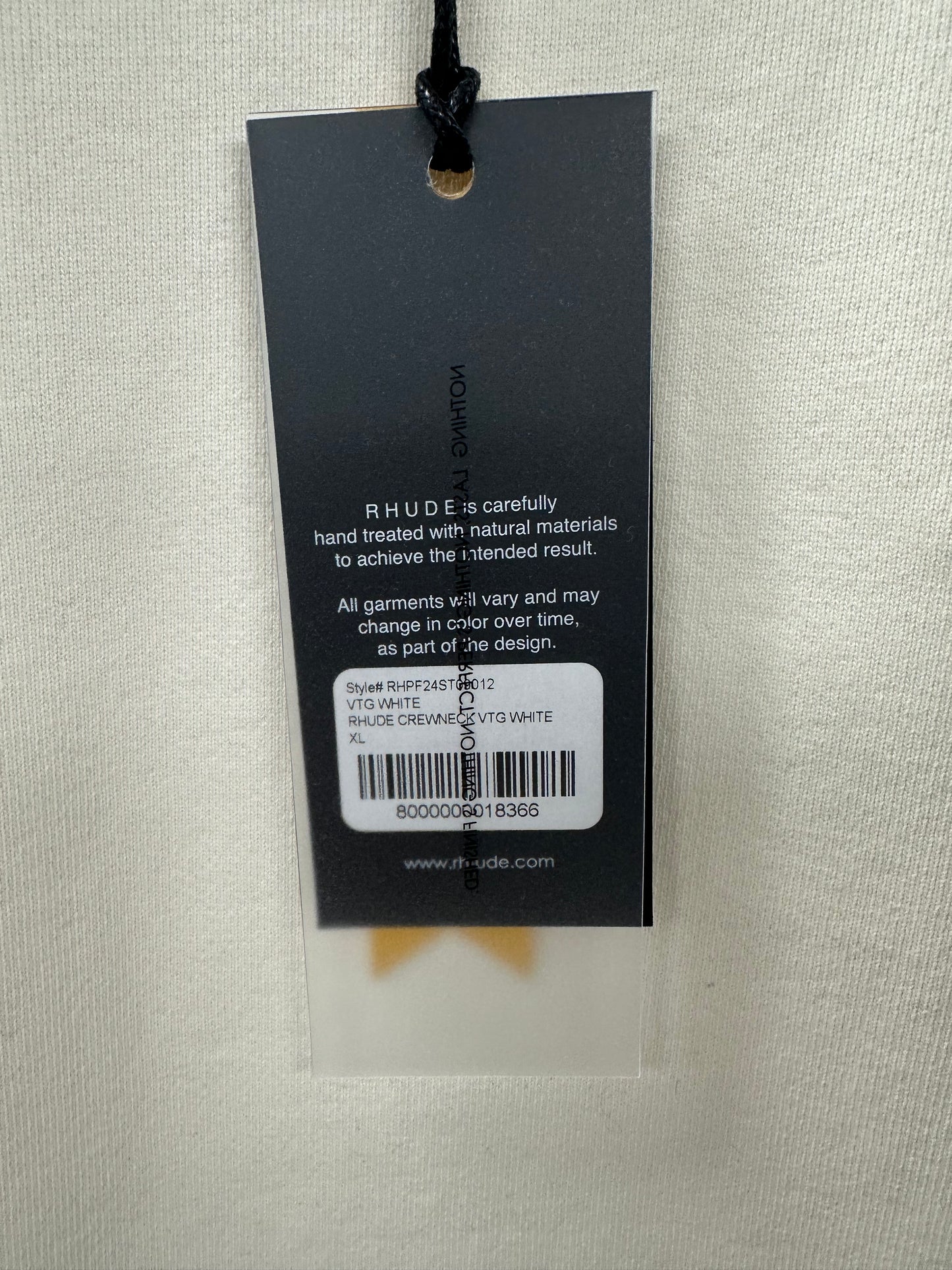 RHUDE Crewneck Vintage White - Mens