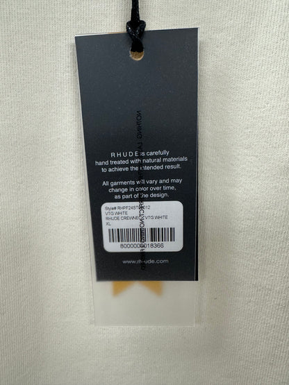 RHUDE Crewneck Vintage White - Mens