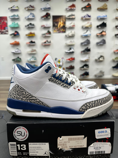 Jordan 3 Retro True Blue (2016) - Size 13 (U)