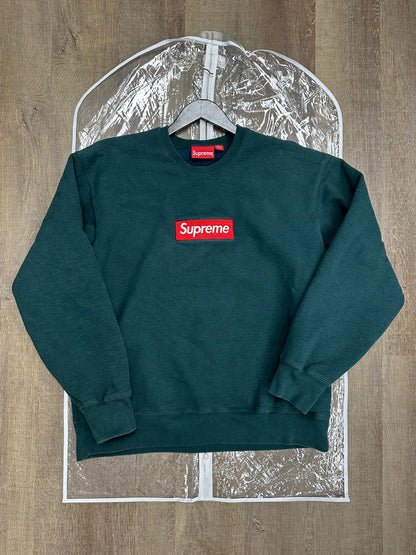 Supreme Box Logo Crewneck (FW22) Dark Pine - Size Large (U)