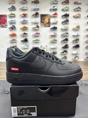Nike Air Force 1 Low Supreme Black - Size 10