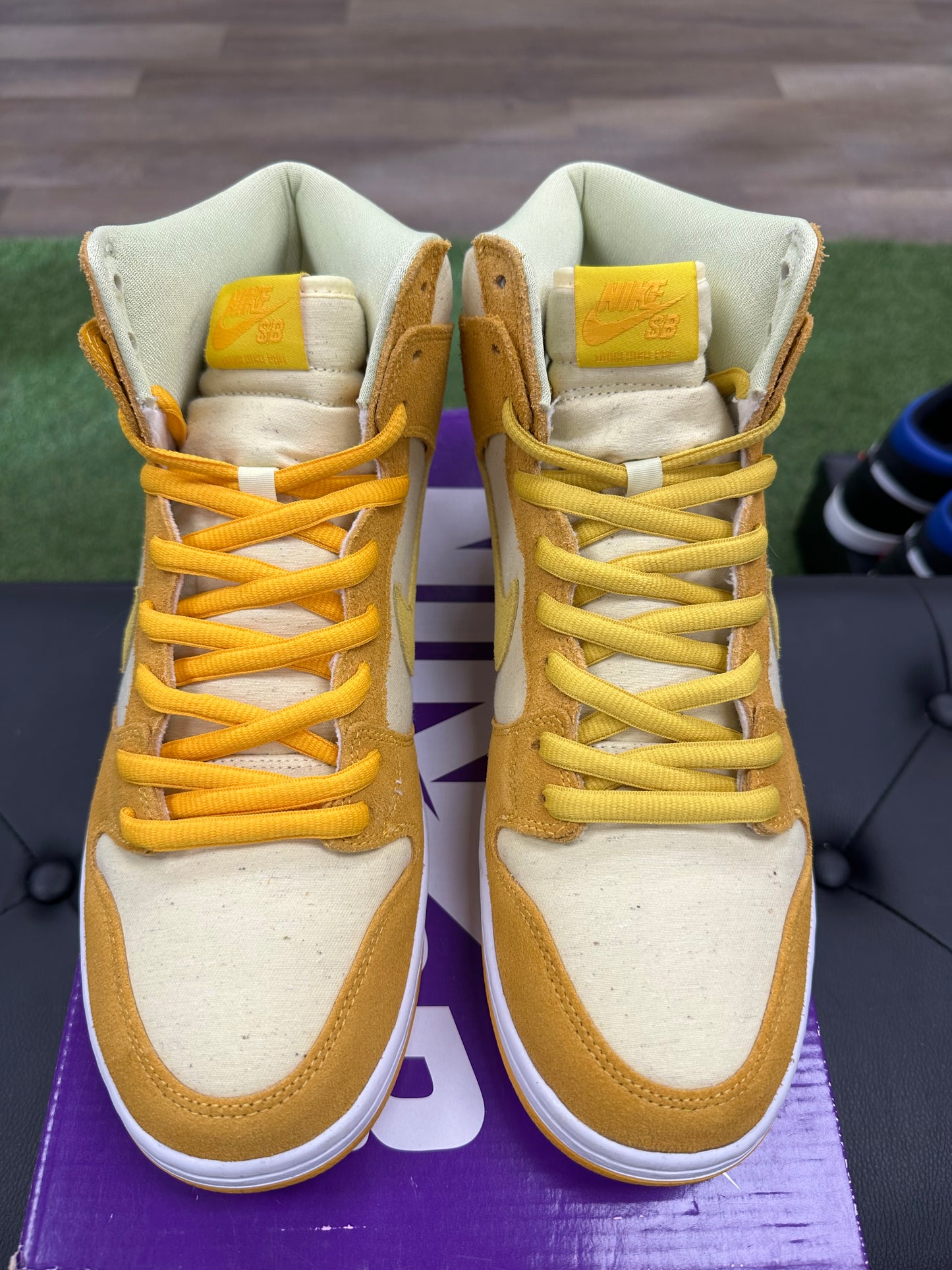 Nike SB Dunk High Pineapple - Size 12 (U)