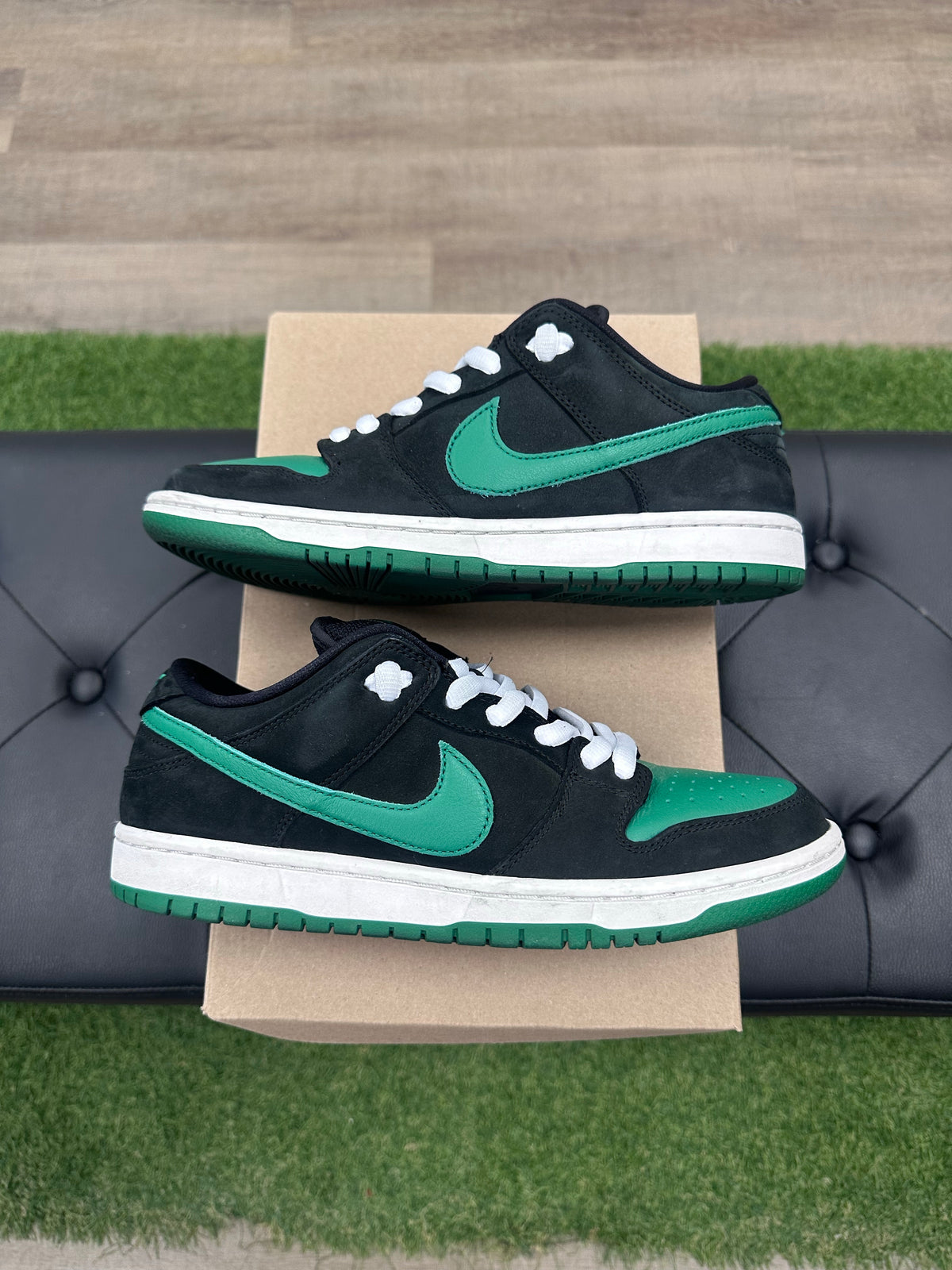 Nike SB Dunk Low Pro J Pack Black Pine Green- Size 8:5 (U)