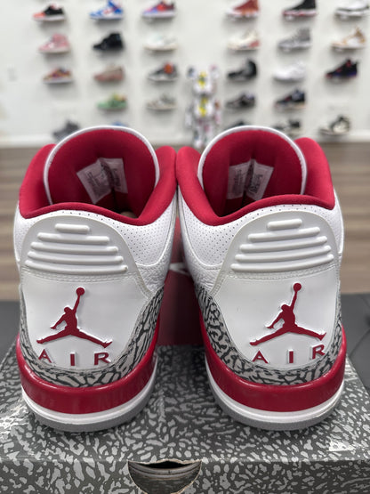 Jordan 3 Retro Cardinal Red - Size 12 (U)