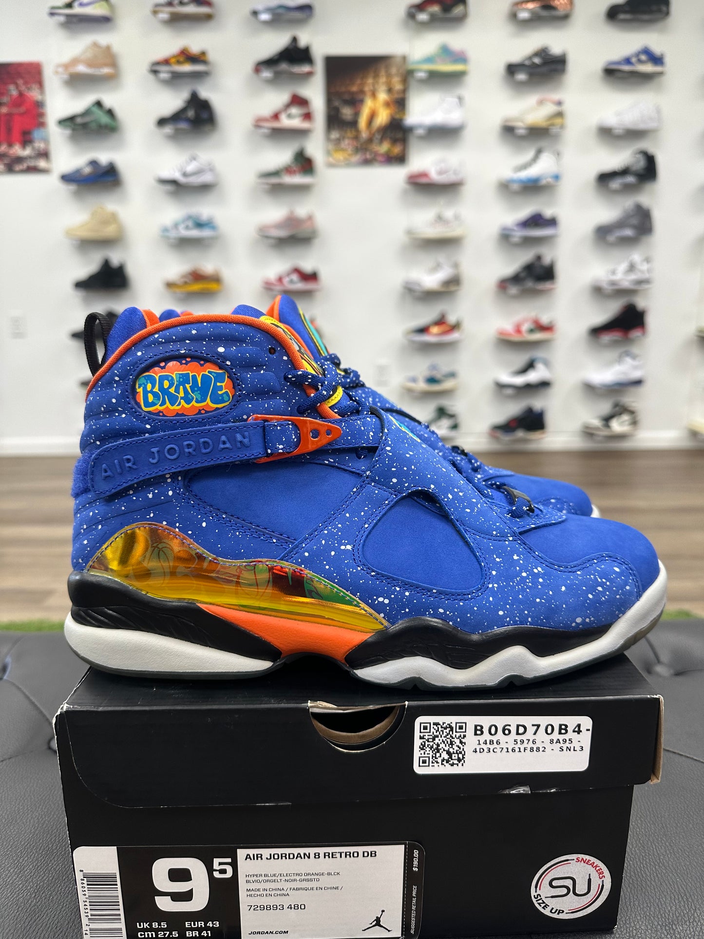 Jordan 8 Retro Doernbecher - Size 9.5