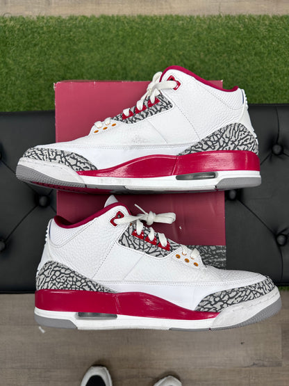 Jordan 3 Retro Cardinal Red - Size 12 (U)