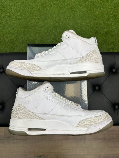 Jordan 3 Retro Pure White (2018) - Size 12 (U)