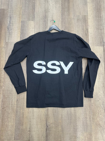 Stüssy All Caps LS Tee Black - Size XL