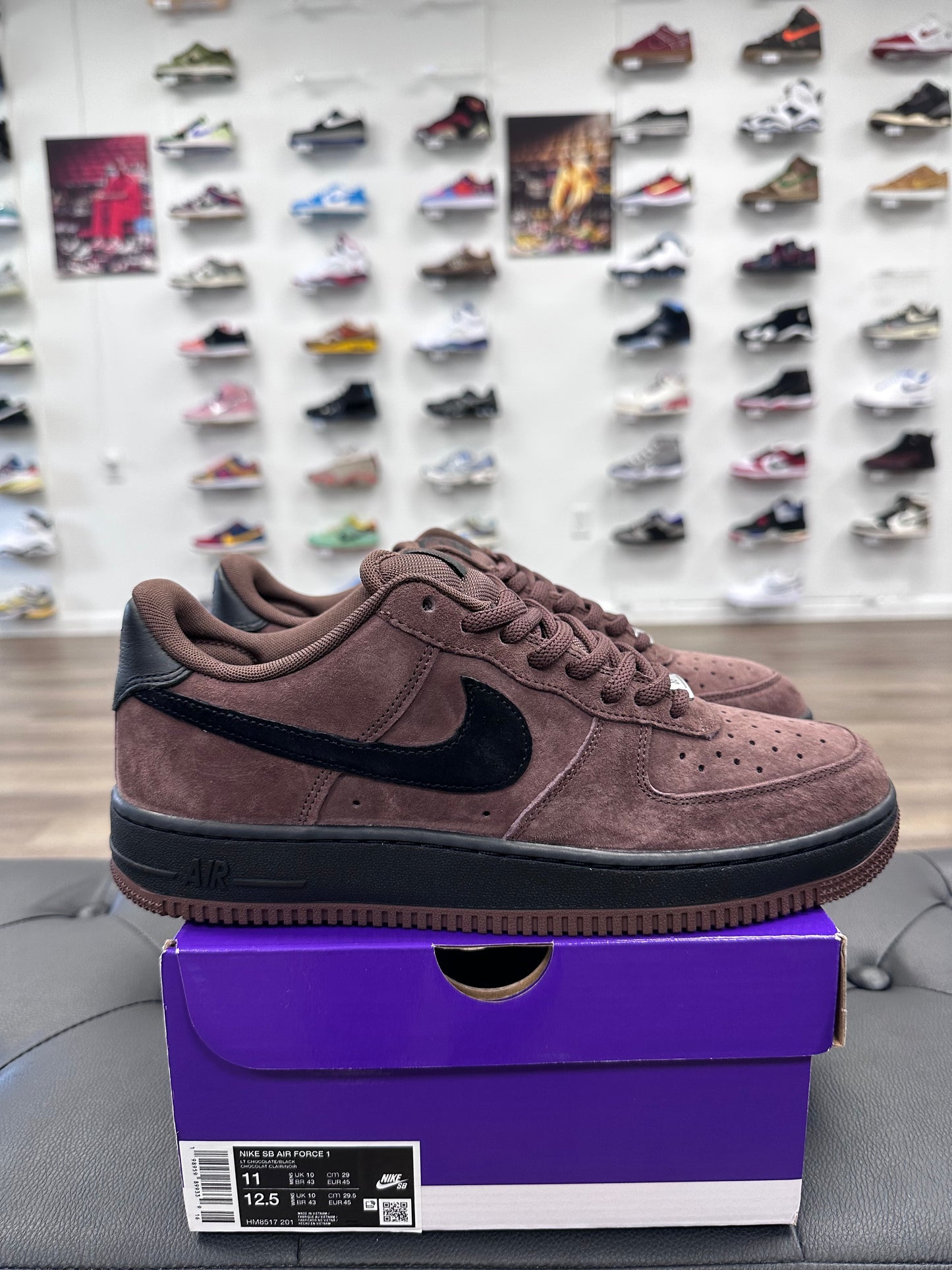 Nike SB Air Force 1 Low Light Chocolate Black - Size 11