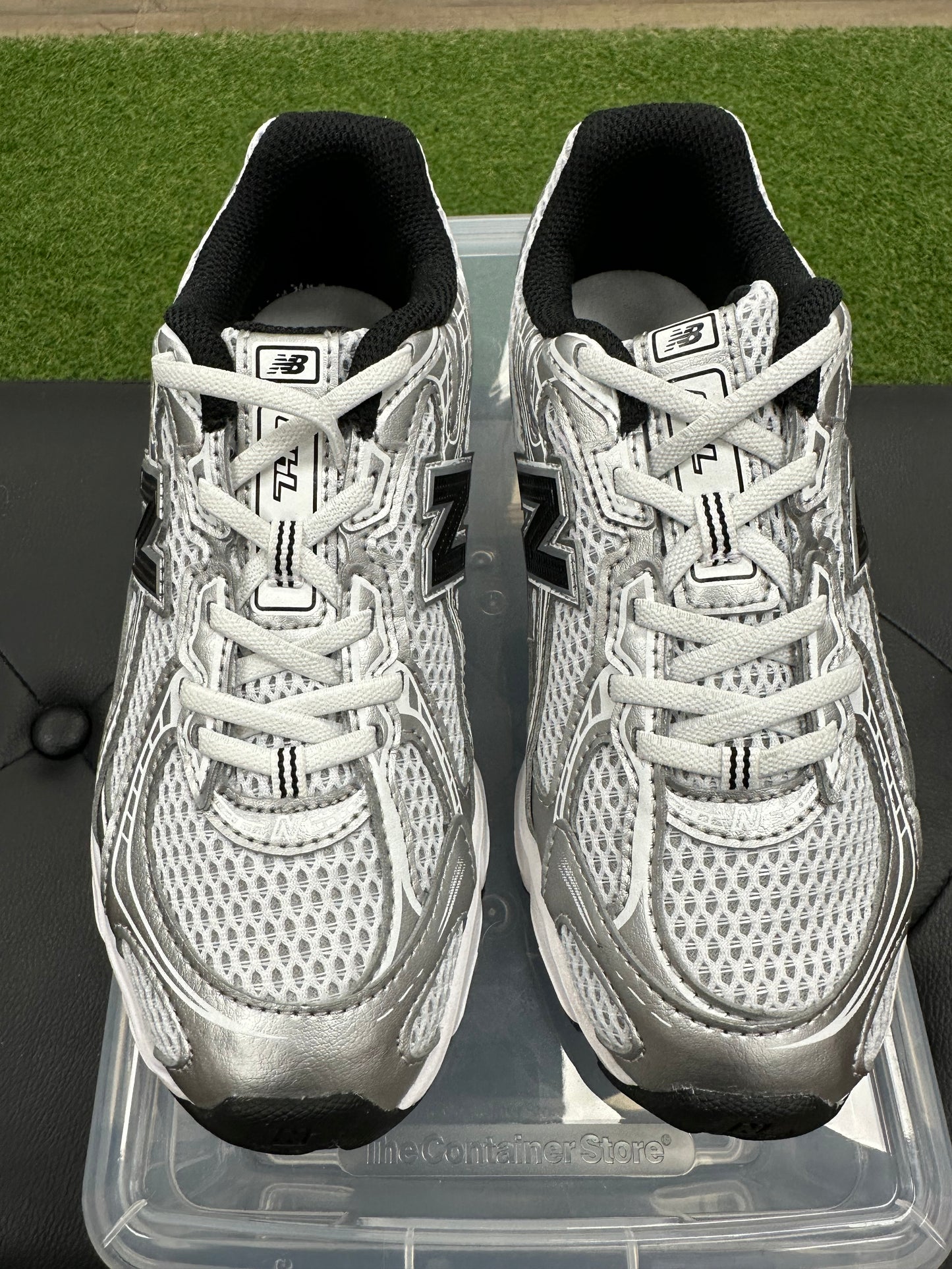 New Balance 740 Bungee Lace Grey Black (PS) - Size 2