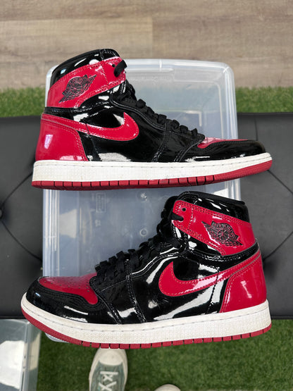 Jordan 1 Retro High OG Patent Bred (GS) - Size 7Y (U)