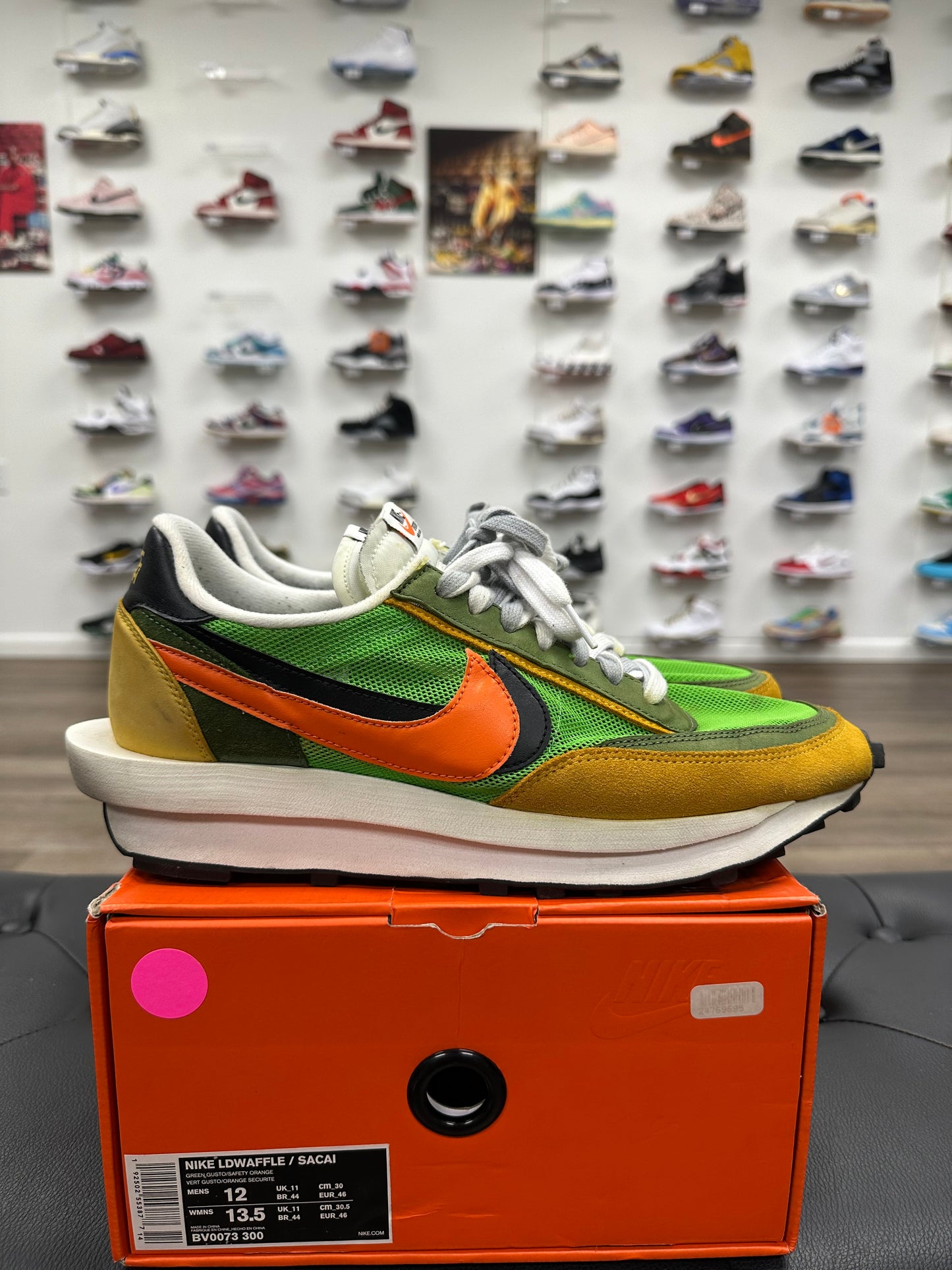 Nike LD Waffle sacai Green Gusto - Size 12 (U)