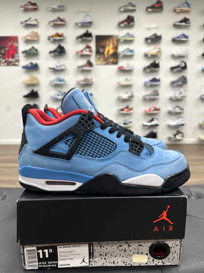 Jordan 4 Retro Travis Scott Cactus Jack - Size 11.5 (U)