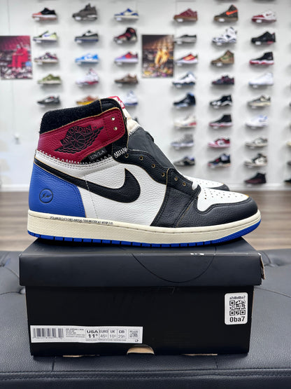 Jordan 1 Retro High OG SP Fragment x Union LA Varsity Red Sport Royal - Size 11