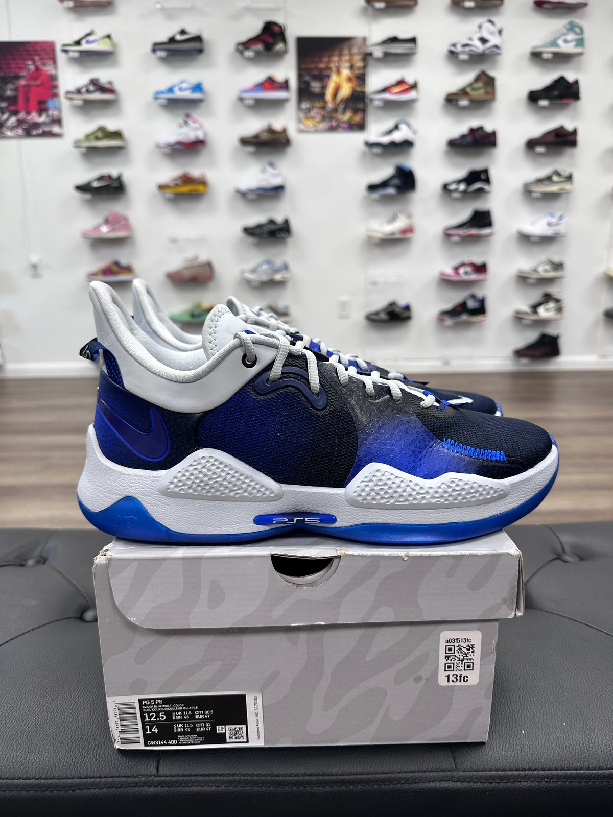 Nike PG 5 Playstation Blue - Size 12.5 (U)