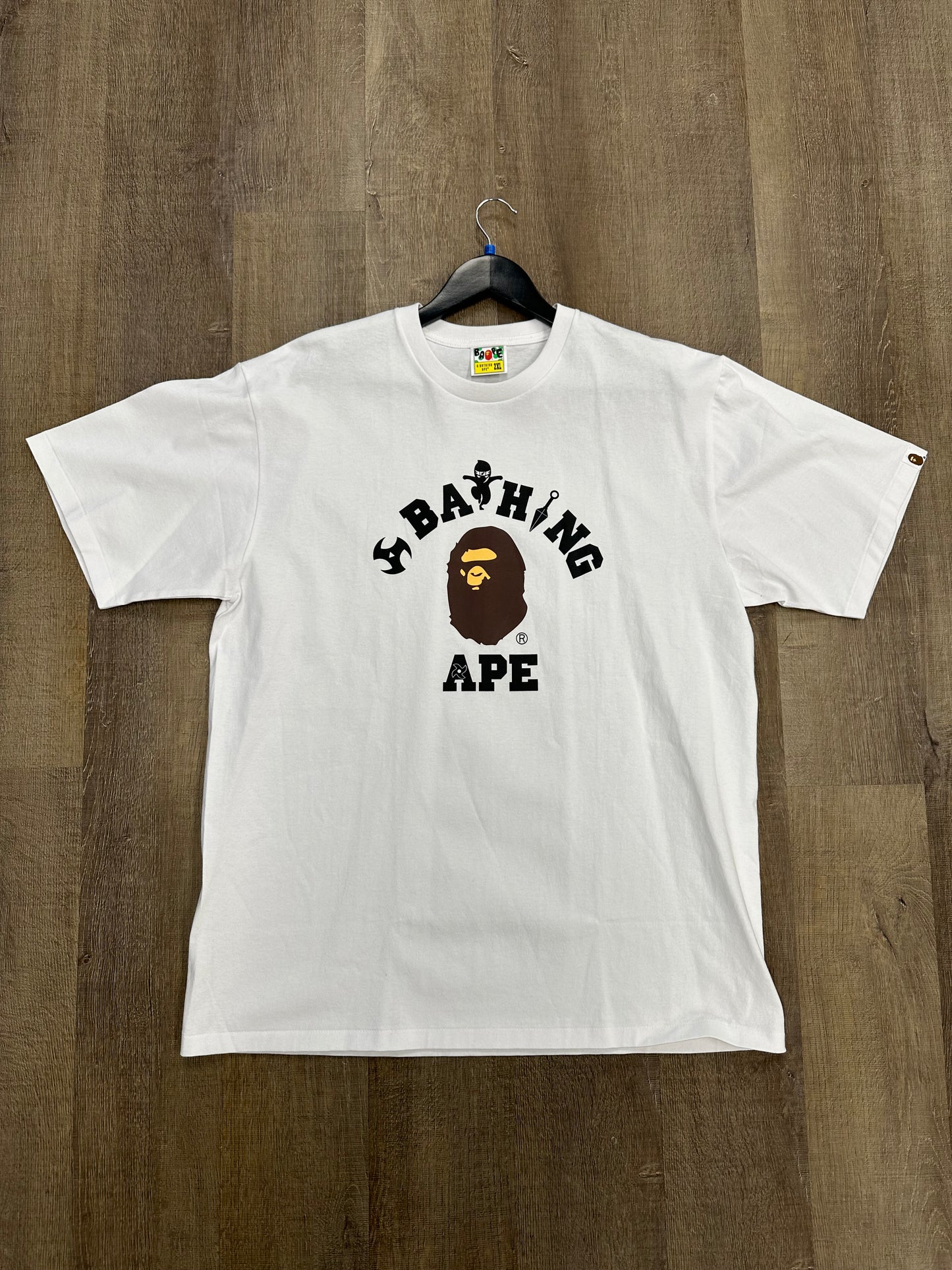 BAPE Ninja College Tee White - Size 2XL
