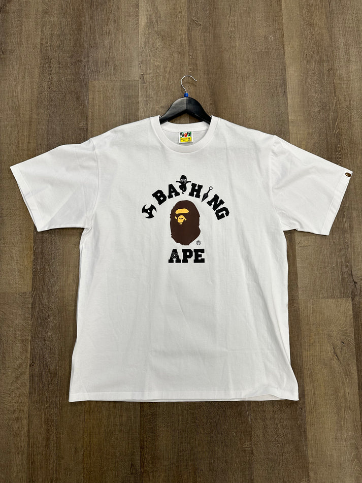 BAPE Ninja College Tee White - Size 3XL