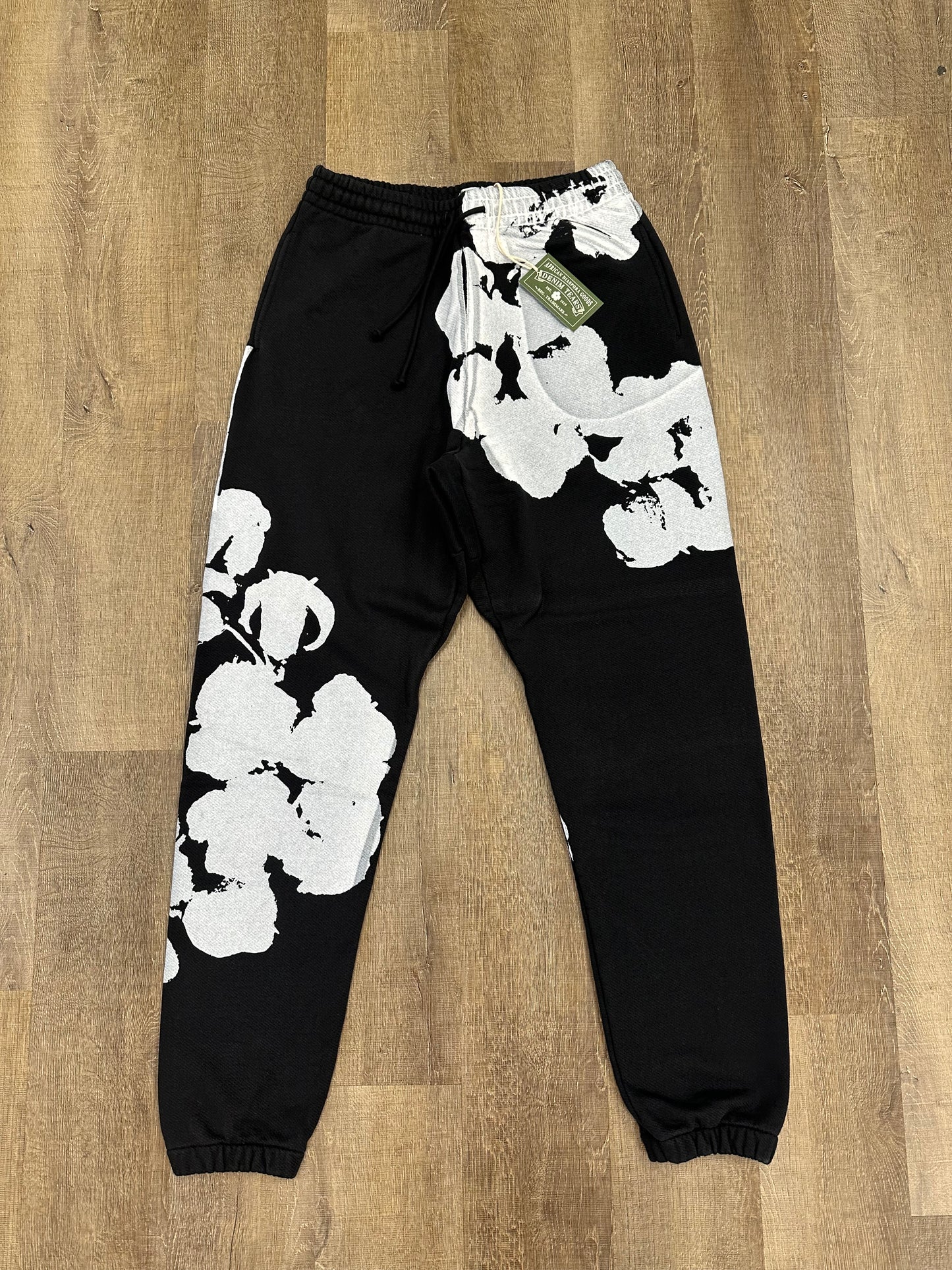 Denim Tears Biggie Cotton Wreath Sweatpants Black - Mens