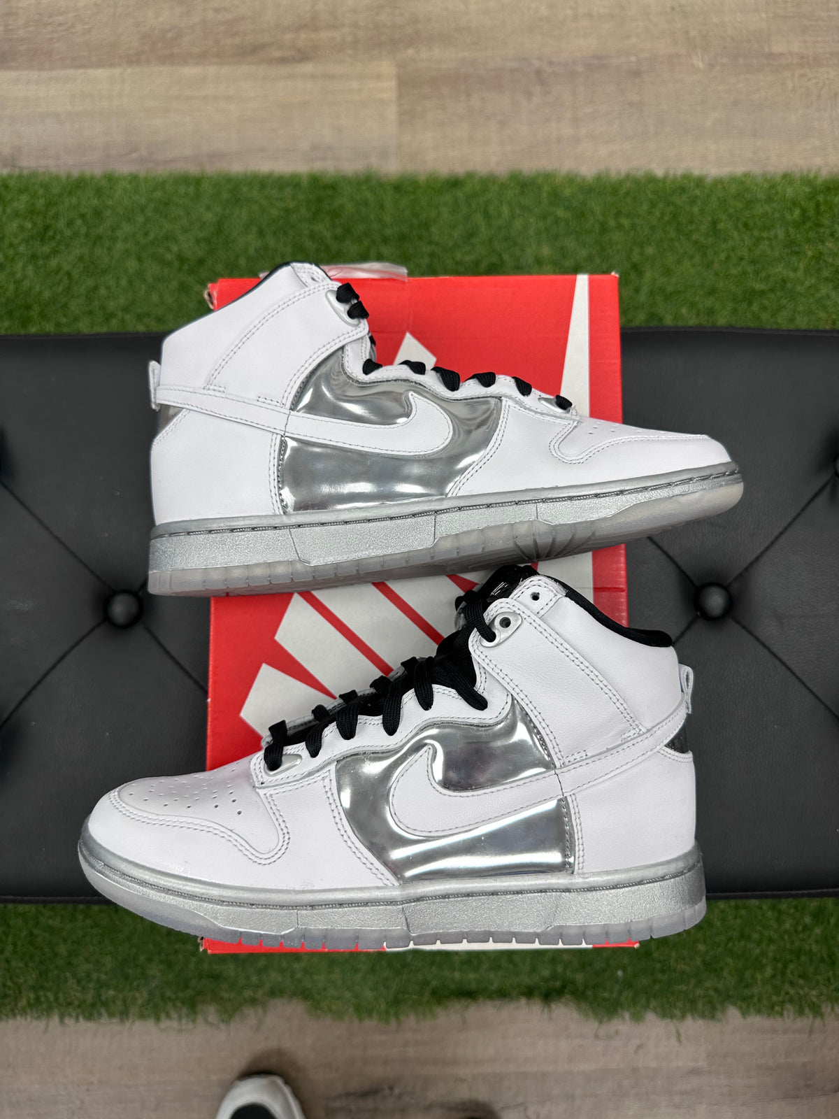 Nike Dunk High SE Chrome (Women's)  - Size 7.5