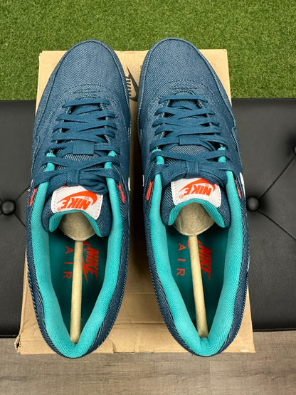 Nike Air Max 1 Turquoise Denim - Size 10